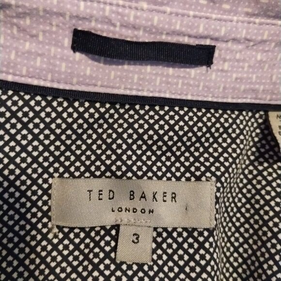 Ted Baker London Men's Polo Shirt‎ Size 3 Short Sleeve Pique Casual Golf - Picture 5 of 5